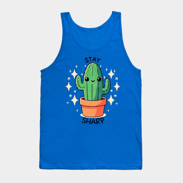 Stay Sharp Cactus Tank Top by FanFreak